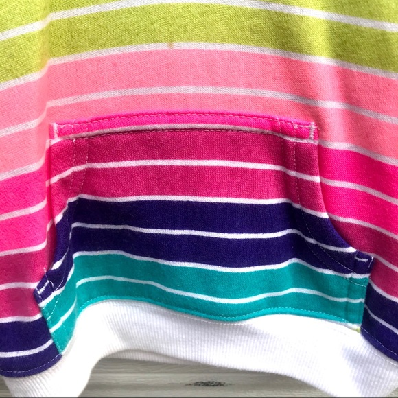 18m Rainbow stripes sweatshirt hoodie pullover sweater multicolored - Picture 2 of 6